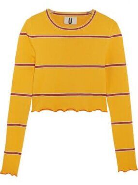 Vintage Topshop Unique, Margot striped stretch-knit top | Size: S